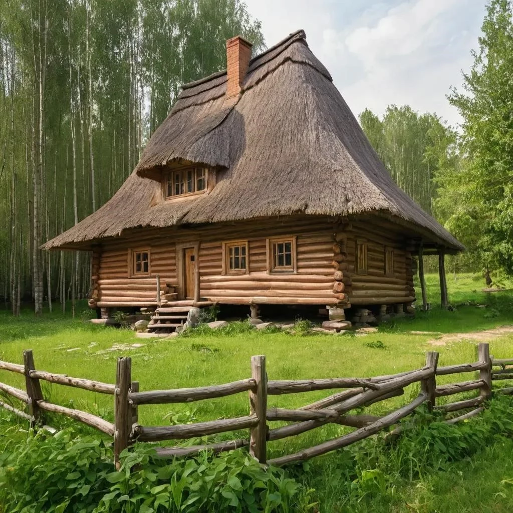 Исторические типы русских деревянных домов (изба, терем)