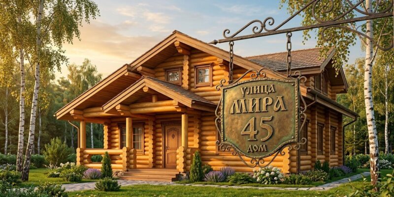 Дом из дерева: как выбрать вывеску, которая не испортит фасад и прослужит десятилетия
